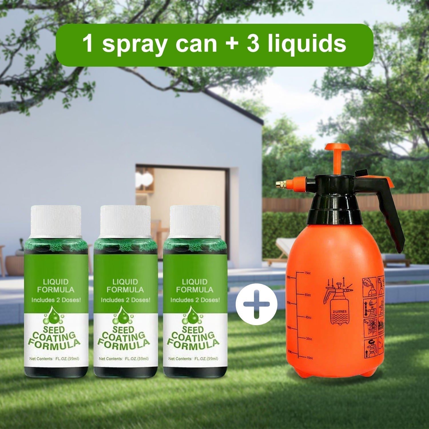SPRAY POT +3 LIQUIDS (BUY 2 GET 1 FREE)