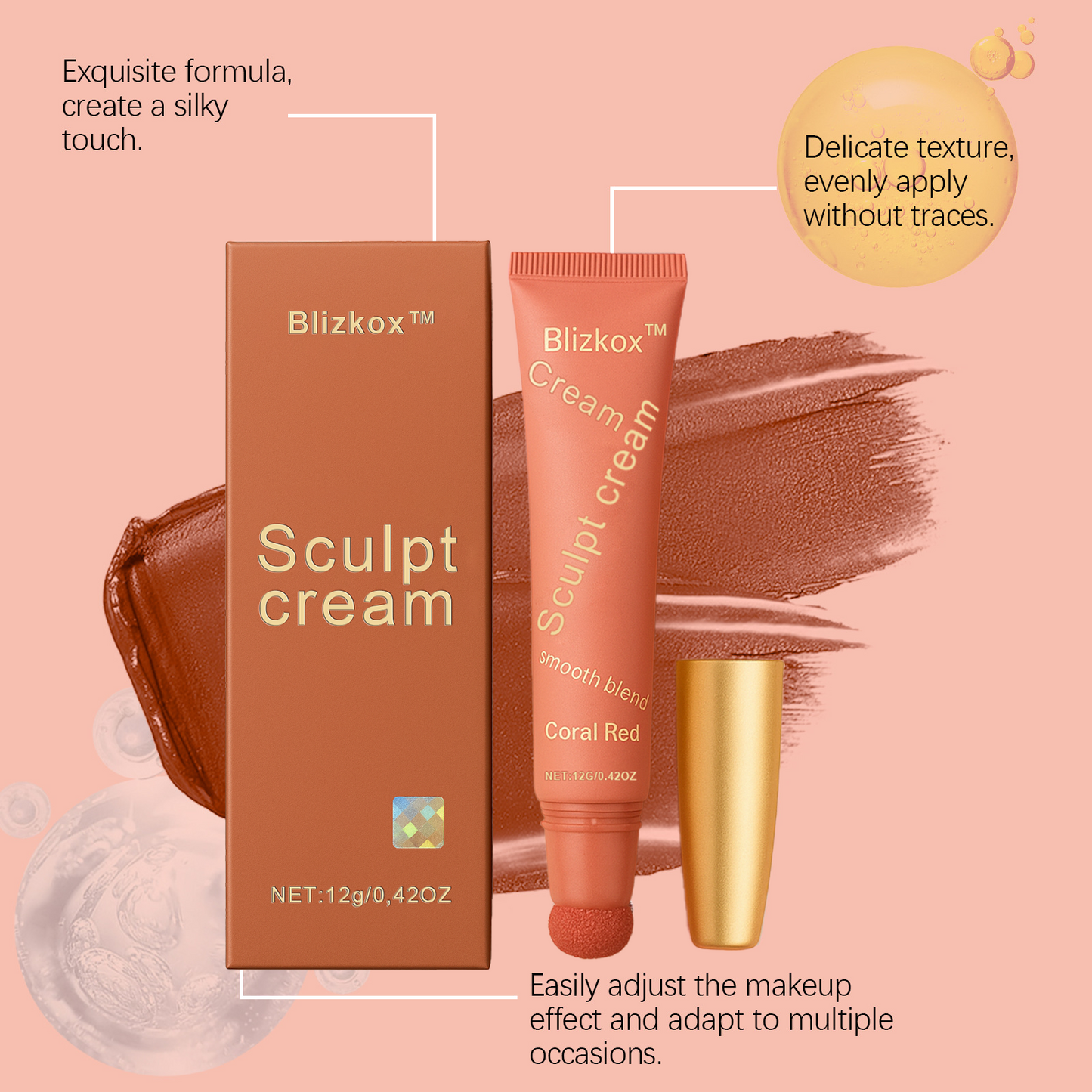 Blizkox™丨🎀 Sculpt & Blush Set (include high grade makeup brush)