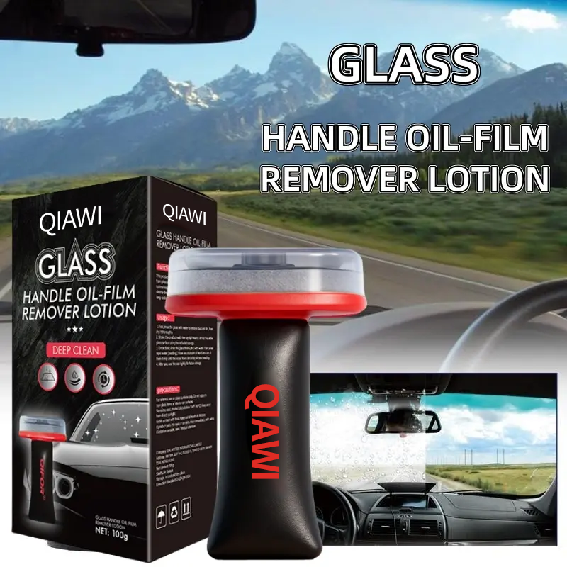 Automotive & All-Surface Glass Oil Film Remover — Fast Cleaning Handheld Decontamination Cream