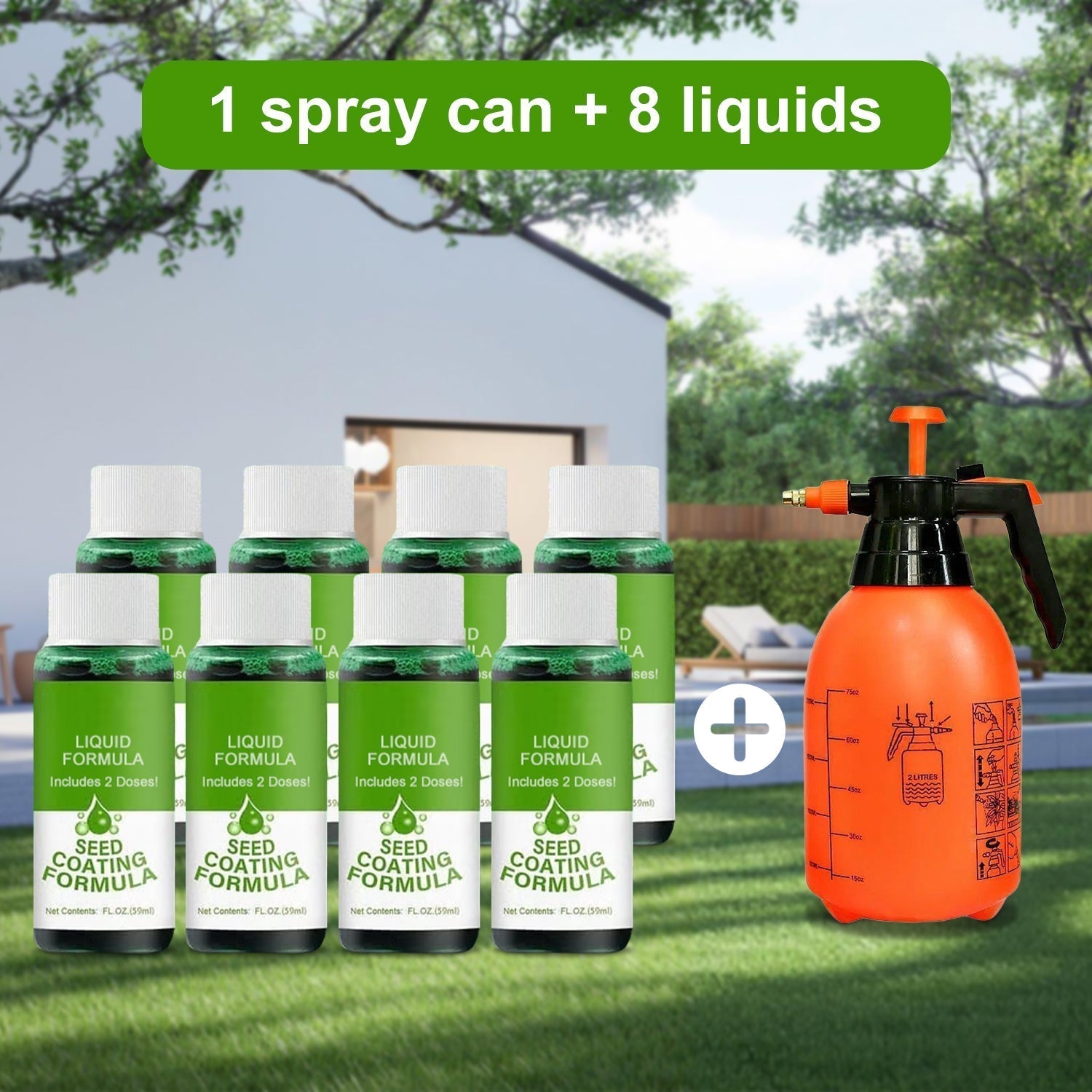 SPRAY POT +8 LIQUIDS (BUY 5 GET 3 FREE)