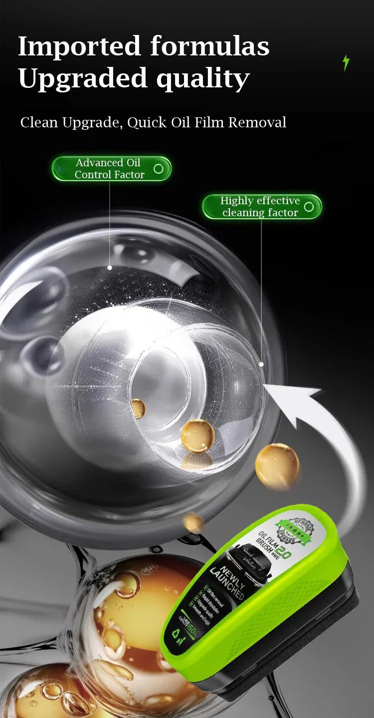 🔥Hot Selling! — Brush for removing oil films,Designed for Use on All Glass Surfaces！